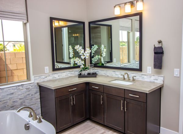 Vanity Installation in Red Oak