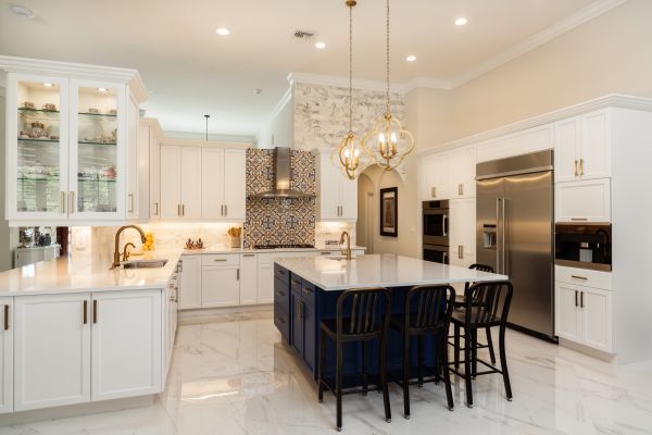 Kitchen Island Construction in Red Oak