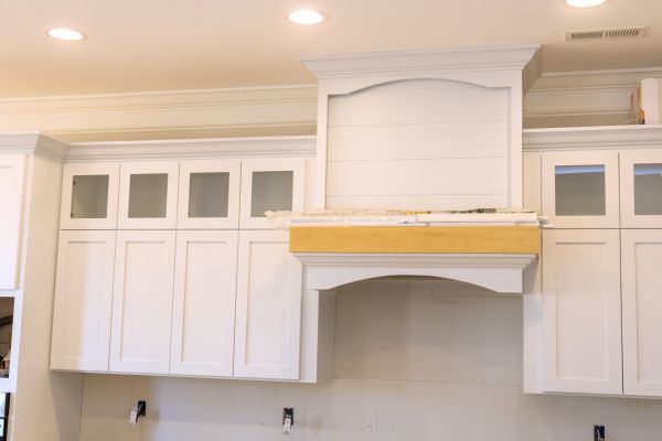 Hanging Cabinet Installation in Red Oak